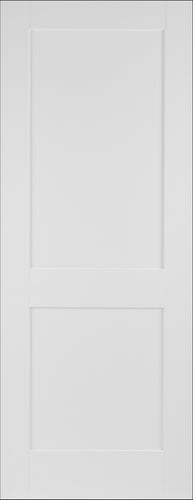 Shaker 2 Panel White Primed