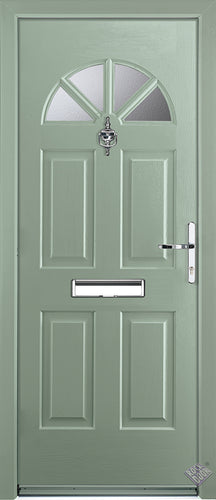 Rockdoor Ultimate - Carolina Clear Glazed Composite Door Set
