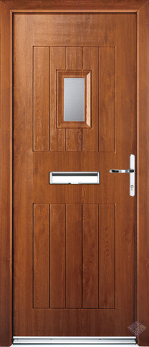 Rockdoor Ultimate - Cottage Spy View Clear Glazed Composite Door Set