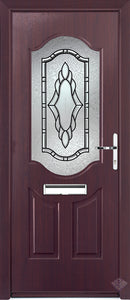 Rockdoor Ultimate - Georgia Constallation Glazed Composite Door Set