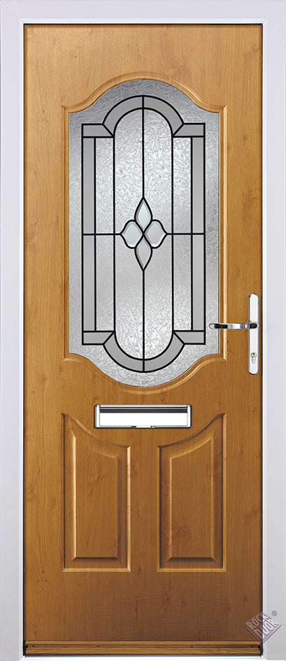 Rockdoor Ultimate - Georgia Northern Star Glazed Composite Door Set