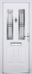 Rockdoor Ultimate - Jacobean Empire Glazed Composite Door Set