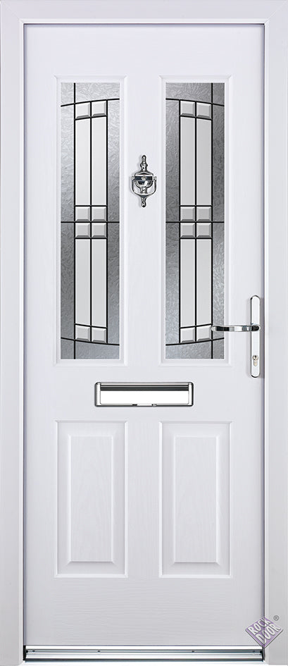 Rockdoor Ultimate - Jacobean Empire Glazed Composite Door Set