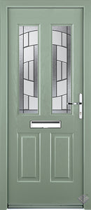 Rockdoor Ultimate - Jacobean Inspire Glazed Composite Door Set