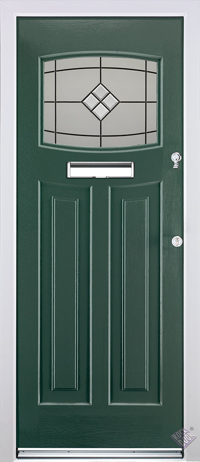 Rockdoor Ultimate - Newark Bright Star Glazed Composite Door Set