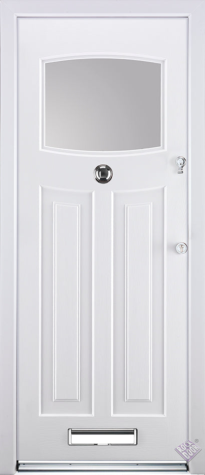 Rockdoor Ultimate - Newark Clear Glazed Composite Door Set